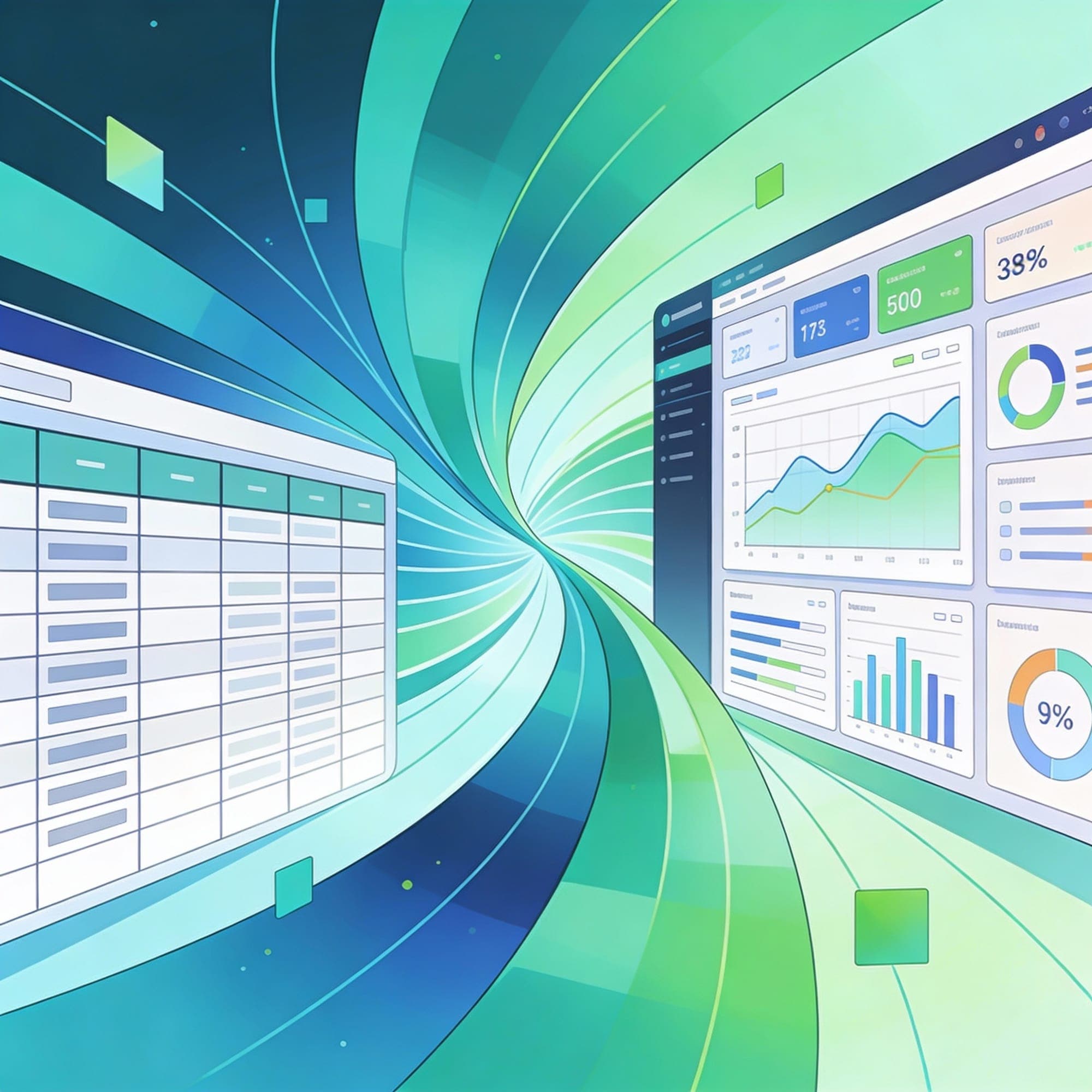 Featured image for From Spreadsheets to Stunning Reports: Why Excel Dashboards Don't Scale (And What to Do About It)